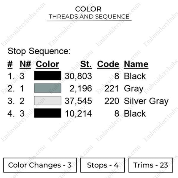 Darth Vadar Logo Embroidery Design - Star Wars