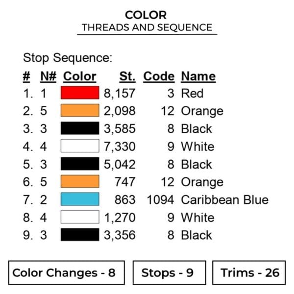 Ace Logo - One Piece Anime Embroidery Design