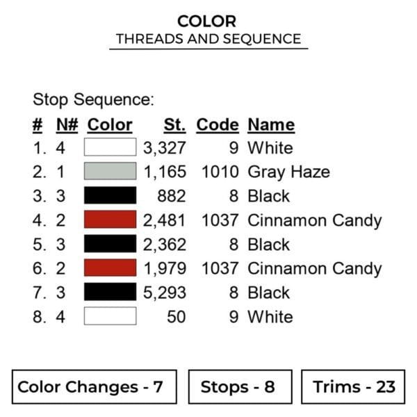 Shanks Scar Eye Embroidery Design - One Piece Anime Embroidery Design