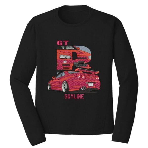 Nissan GT Skyline Embroidery Design - Car Embroidery Design