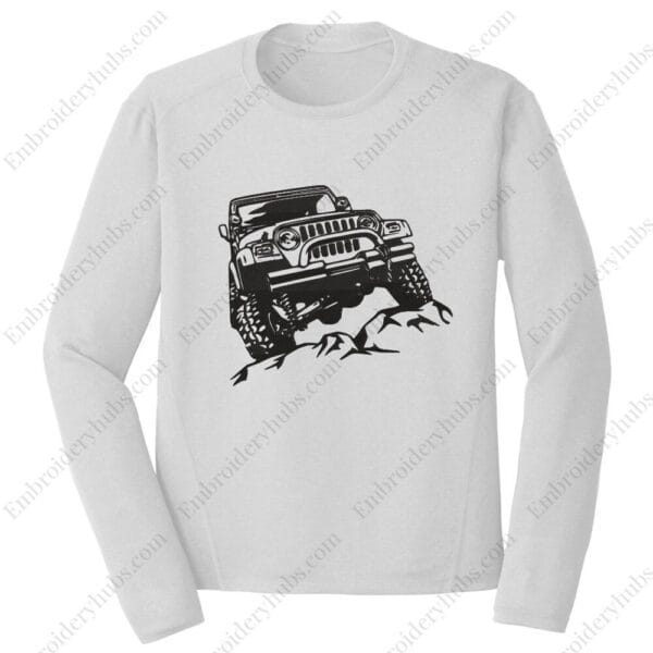 Jeep Embroidery Design - Car Embroidery Design