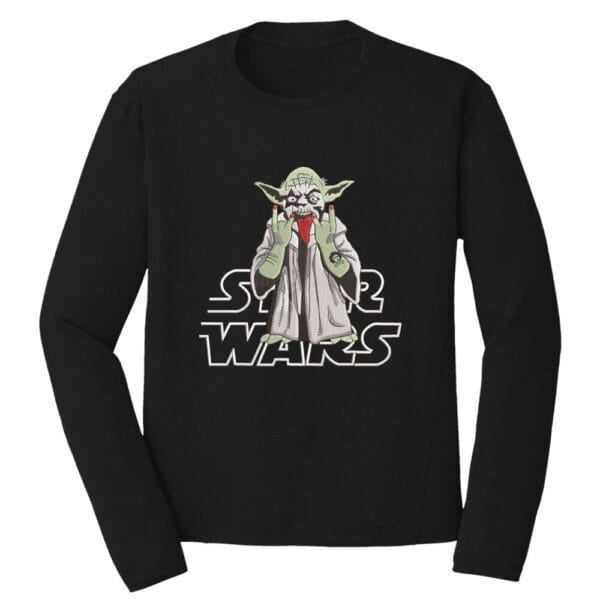 Yoda Ghost Embroidery Design - Star Wars