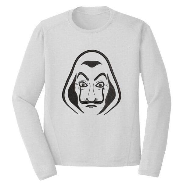 Dali Mask Embroidery Design - Money Heist