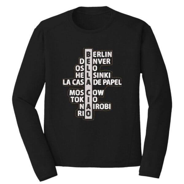 Money Hiest Names Embroidery Design - Money Heist