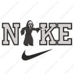 Ghostface Nike Embroidery Design - Scream