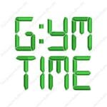 Gym Time Embroidery Design -  Gym Embroidery Design
