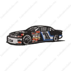 Racecar Embroidery Design - Car Embroidery Design