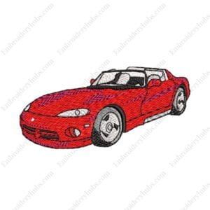 Dodge Viper Embroidery Design - Car Embroidery Design