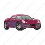 Lotus Elise Embroidery Design - Car Embroidery Design