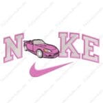 Car Nike Embroidery Design - Car Embroidery Design