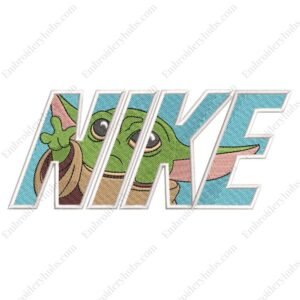 Yoda Nike Embroidery Design - Star Wars