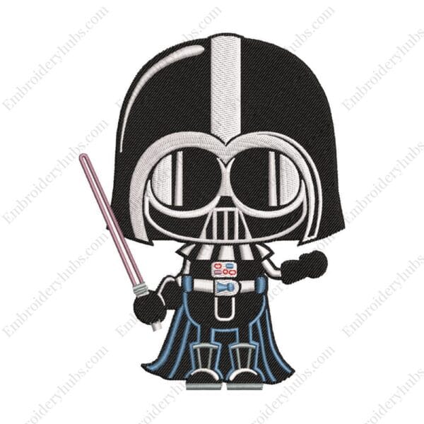 Darth Vadar Embroidery Design - Star Wars