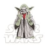 Yoda Ghost Embroidery Design - Star Wars