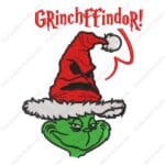 Grinchffindor Embroidery Design - Grinch