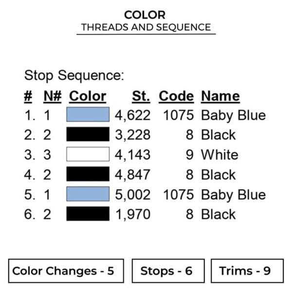 Sanji Logo Embroidery Design - One Piece Anime Embroidery Design