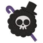Brook Logo Embroidery Design - One Piece Anime Embroidery Design