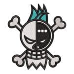 Franky Logo Embroidery Design - One Piece Anime Embroidery Design