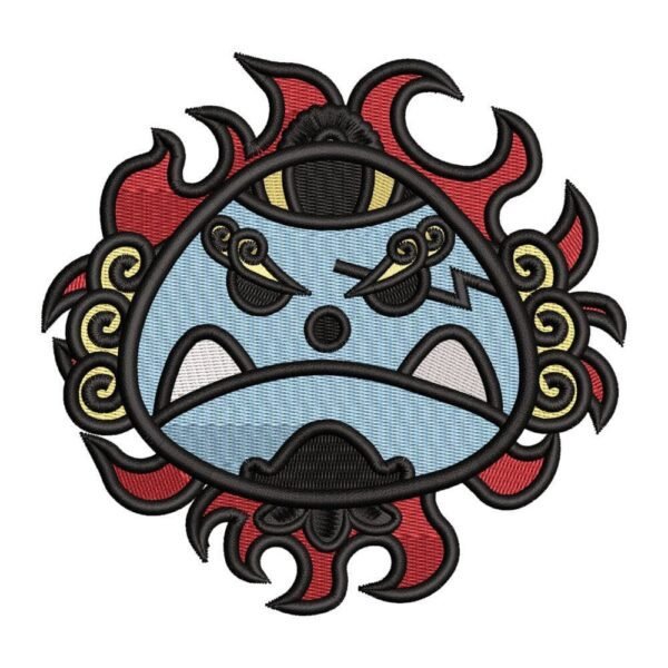 Jimbei Logo Embroidery Design - One Piece Anime Embroidery Design