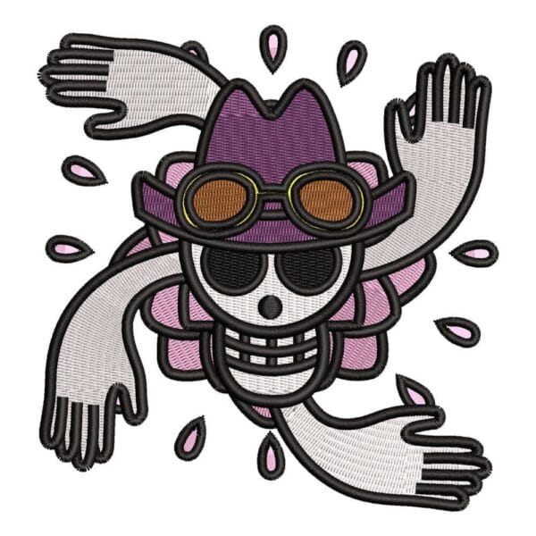 Robin Logo Embroidery Design - One Piece Anime Embroidery Design