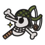 Usopp Logo Embroidery Design - One Piece Anime Embroidery Design