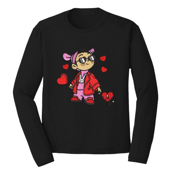 Valentine?s Bad Bunny Embroidery Design