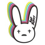 Bad Bunny Logo Embroidery Design ? Bad Bunny