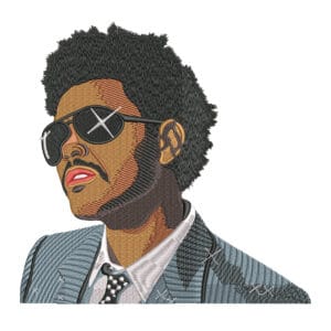 The Weeknd Embroidery Design